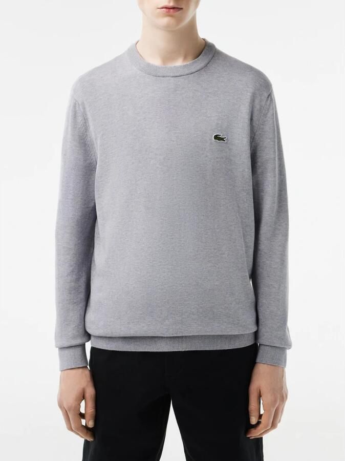 Lacoste Klassieke Grijze Sweatshirt met Groene Krokodil Borduursel Gray Heren - Foto 2