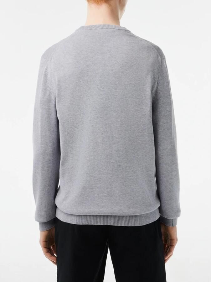 Lacoste Klassieke Grijze Sweatshirt met Groene Krokodil Borduursel Gray Heren - Foto 3