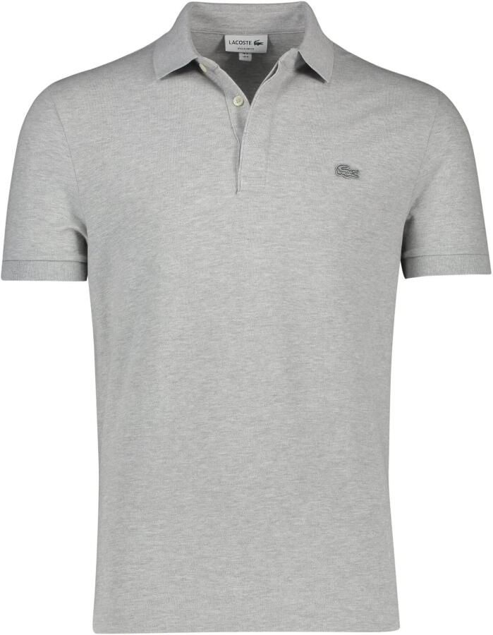 Lacoste Grijze poloshirt met korte mouwen Gray Heren
