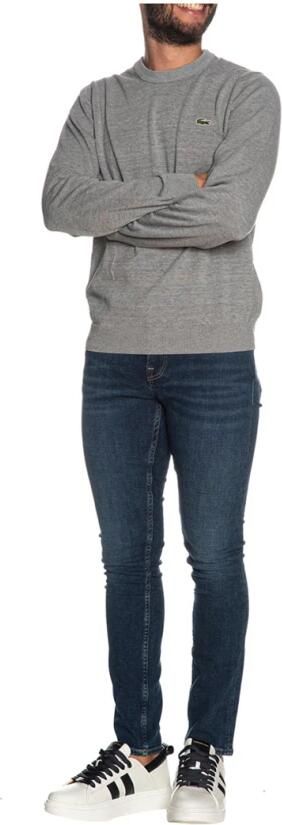 Lacoste Heren Katoenen Ronde Hals Trui Gray Heren - Foto 2
