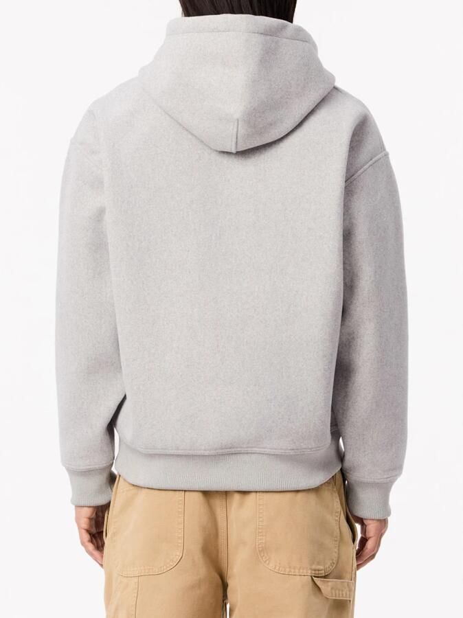 Lacoste Heren Flanellen Hoodie met Ritssluiting Gray Heren - Foto 3