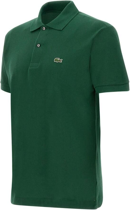 Lacoste Groene Geribbelde Kraag en Mouw T-shirts en Polos Groen Heren - Foto 3