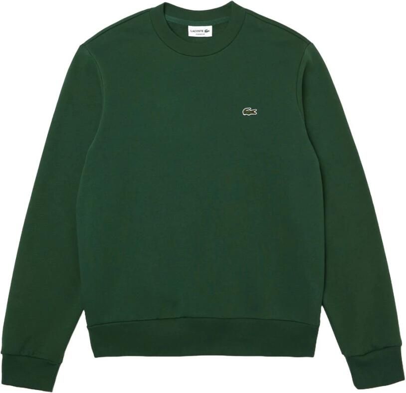 LACOSTE Heren Truien & Vesten Classic Fit Brushed Fleece Sweatshirt Groen - Foto 3