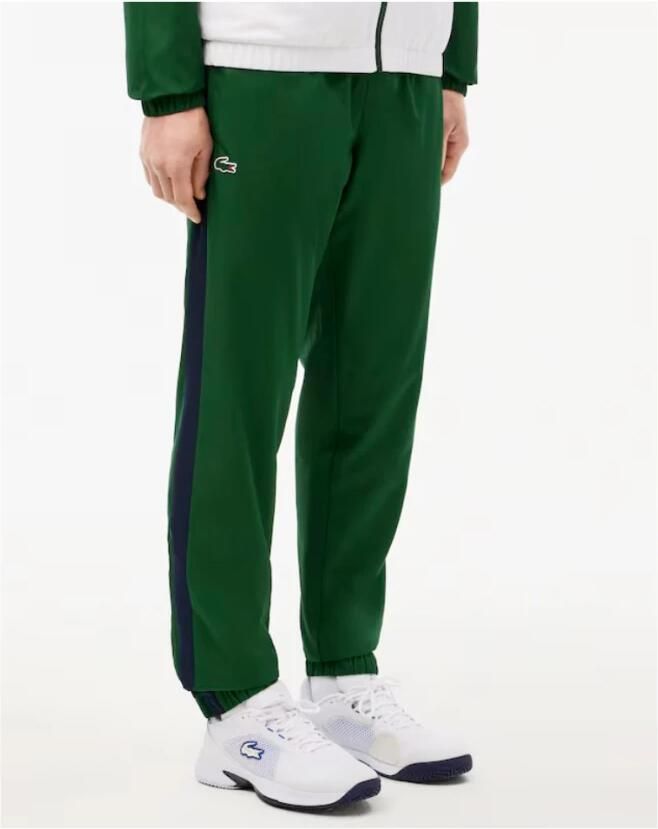 Lacoste Woven Hooded Chevron Tracksuit Green- Heren Green - Foto 9