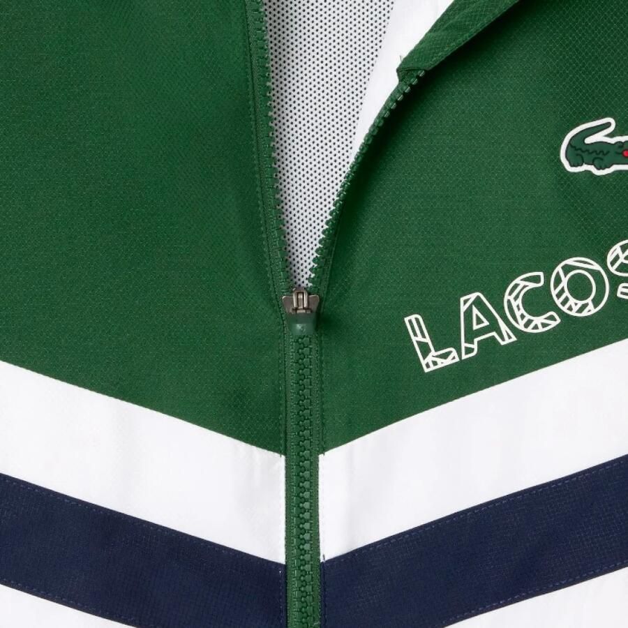 Lacoste Woven Hooded Chevron Tracksuit Green- Heren Green - Foto 2