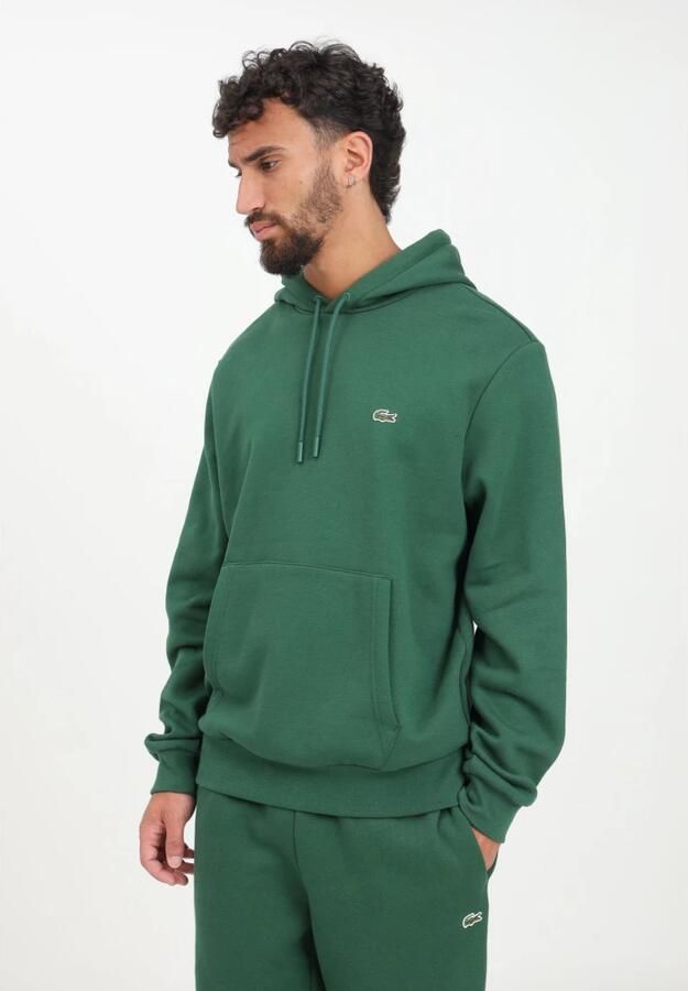 Lacoste Groene katoenblend sweatshirt voor heren Groen Heren - Foto 4