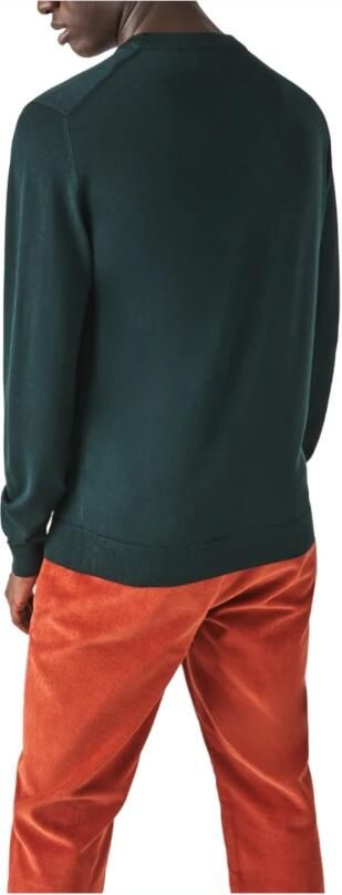 Lacoste Iconisch Krokodil Logo Crew Neck Sweatshirt Blue Heren - Foto 7