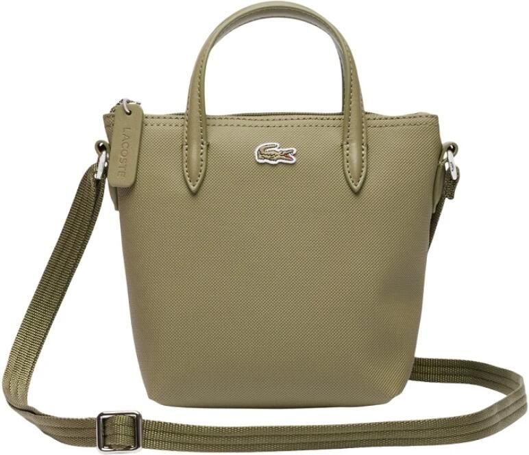 Lacoste Groene Mini Tas met Iconische Textuur Green Dames - Foto 5