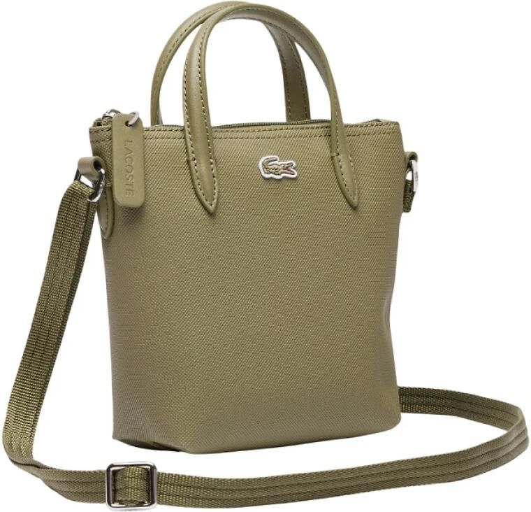 Lacoste Groene Mini Tas met Iconische Textuur Green Dames - Foto 3