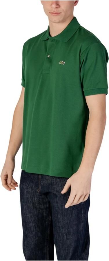 Lacoste Groene Geribbelde Kraag en Mouw T-shirts en Polos Groen Heren - Foto 7
