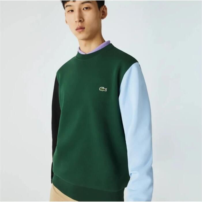 Lacoste Groene Ronde Hals Sweater Multicolor Heren - Foto 3