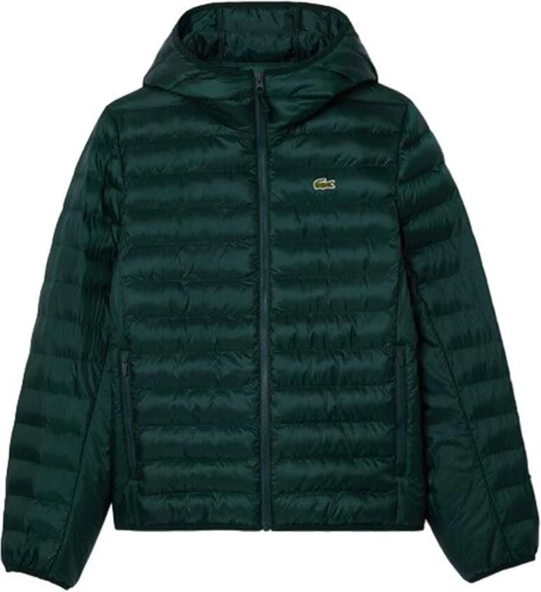 Lacoste Groene textiel heren pufferjas Green Heren - Foto 3