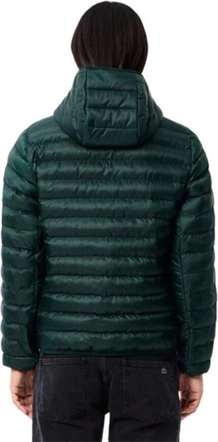 Lacoste Groene textiel heren pufferjas Green Heren