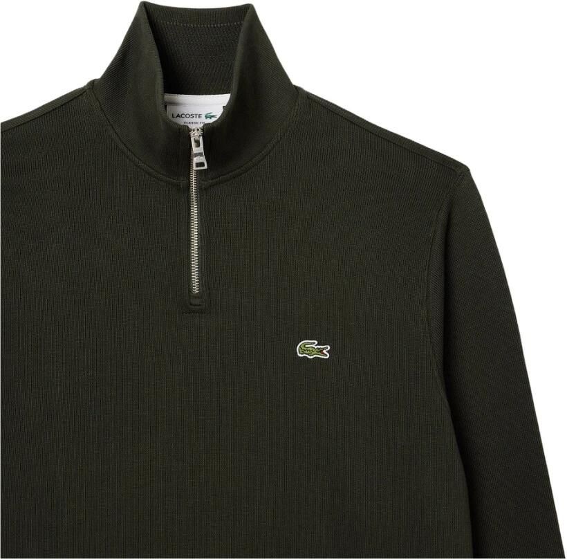 LACOSTE Heren Truien & Vesten 1hs1 Men Sweatshirt Zip Donkergroen - Foto 2