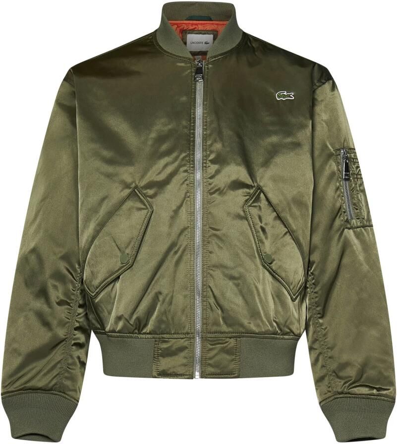 Lacoste Groene Waterdichte Bomberjack Aw24 Green Heren - Foto 2