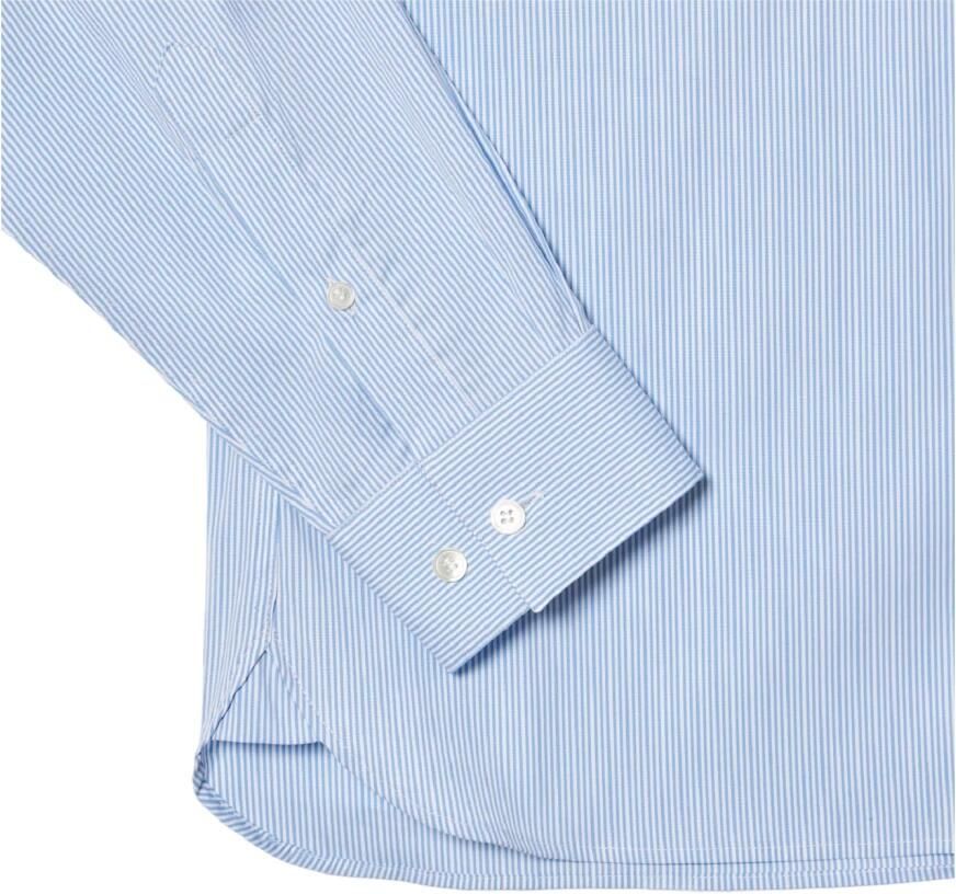 Lacoste Heldere Blauwe Gestreepte Overhemd Blue Heren - Foto 2