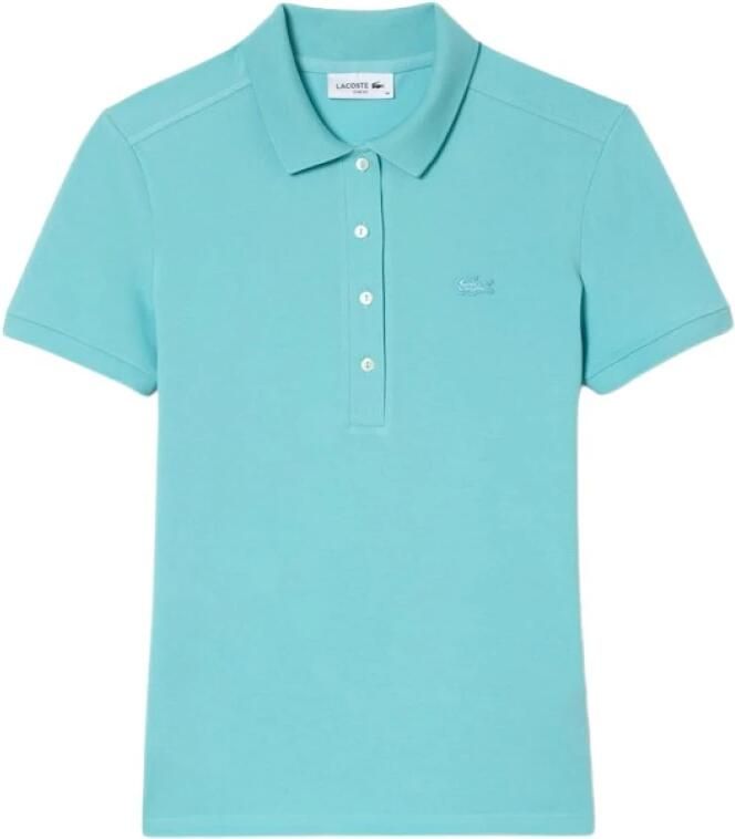 Lacoste Heldere Blauwe Polo T-shirts en Polos Blue Dames