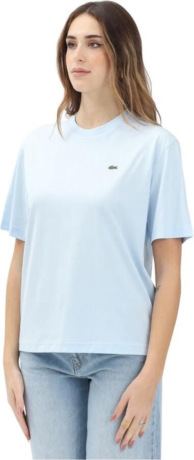 Lacoste Heldere Blauwe T-shirt en Polo Blue Dames