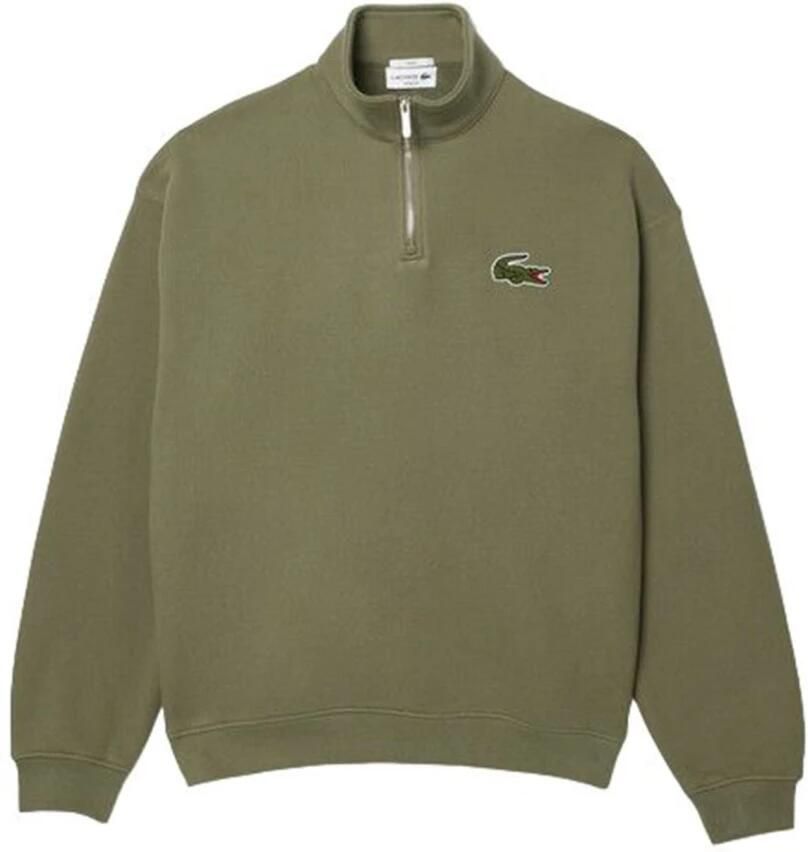 Lacoste Heren Katoen Khaki Sweatshirt Green Heren