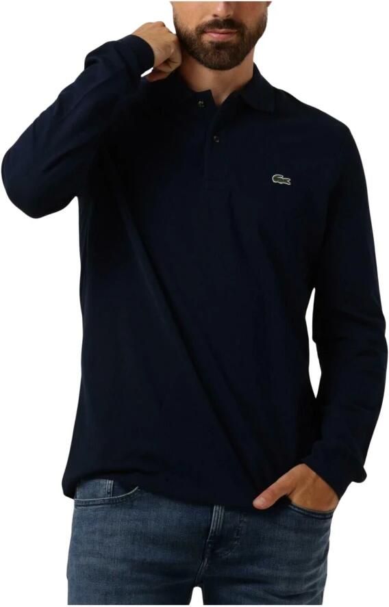 LACOSTE Heren Polo's & T-shirts 1hp2 Men Long Sleeved Best Polo Donkergroen - Foto 19