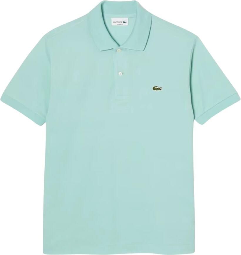 Lacoste Heren Polo Shirt met Moeder van Parel Knopen Blue Heren