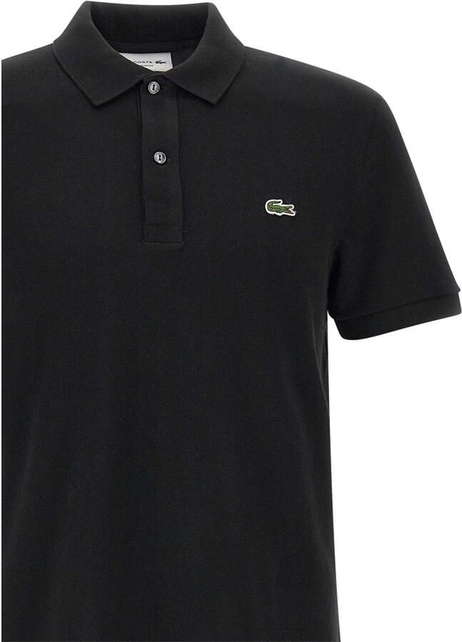 Lacoste Logo Patch Klassieke Kraag Knoopsluiting Korte Mouwen T-shirts en Polos Black Heren - Foto 16