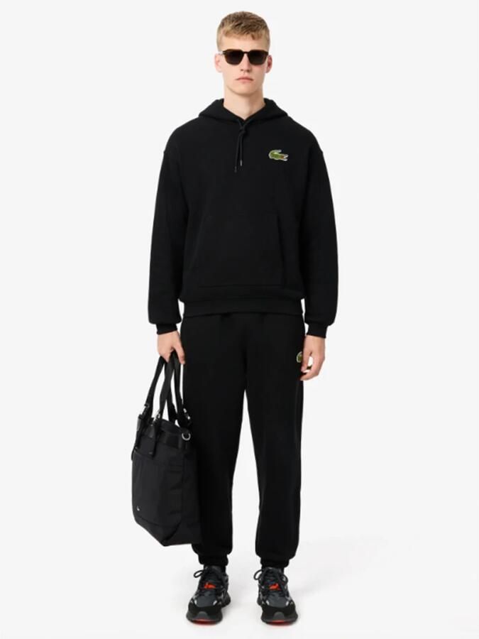 Lacoste Zwarte Hoodie Loose Fit Sweater Black Heren - Foto 2