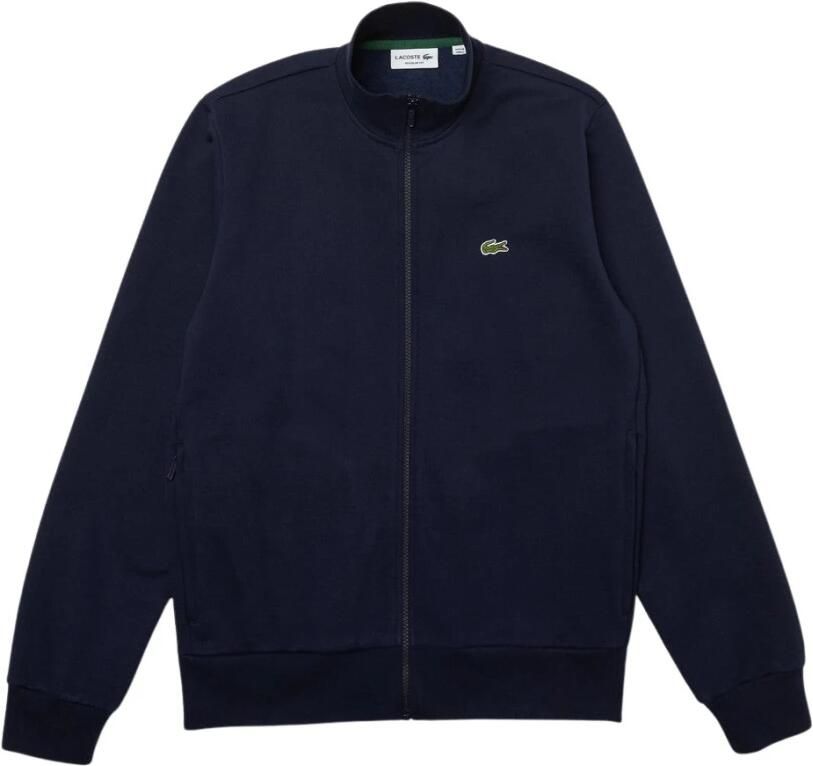 Lacoste Navyblauwe Katoenen Sweatshirt met Hoge Kraag en Ritssluiting Blauw Heren - Foto 2