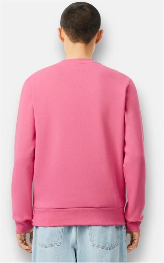 Lacoste Geborstelde biologisch katoenen sweatshirt Pink Heren - Foto 2