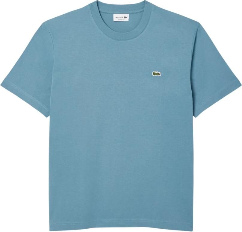 Lacoste Iconisch T-shirt Blauw Grijs Katoen Blue Heren - Foto 2