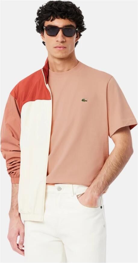 Lacoste Iconisch T-shirt in lichtroze katoen Pink Heren - Foto 3