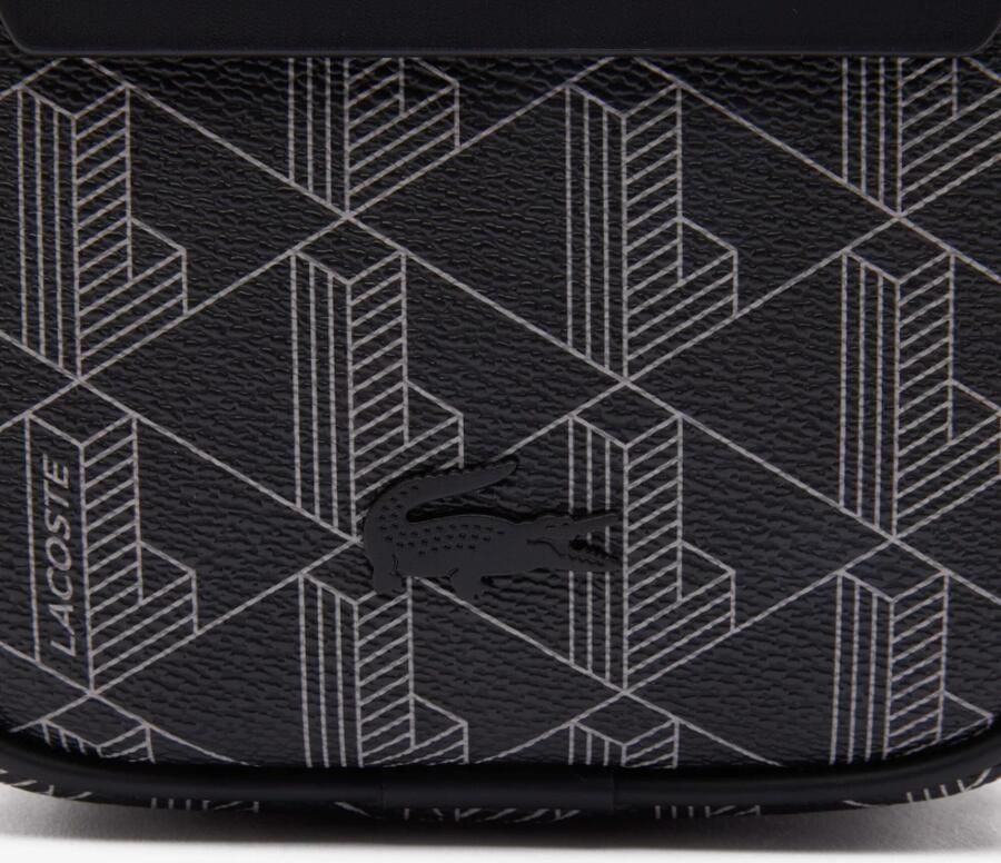 Lacoste Iconische Monogram Blend Schoudertas Black Heren - Foto 2