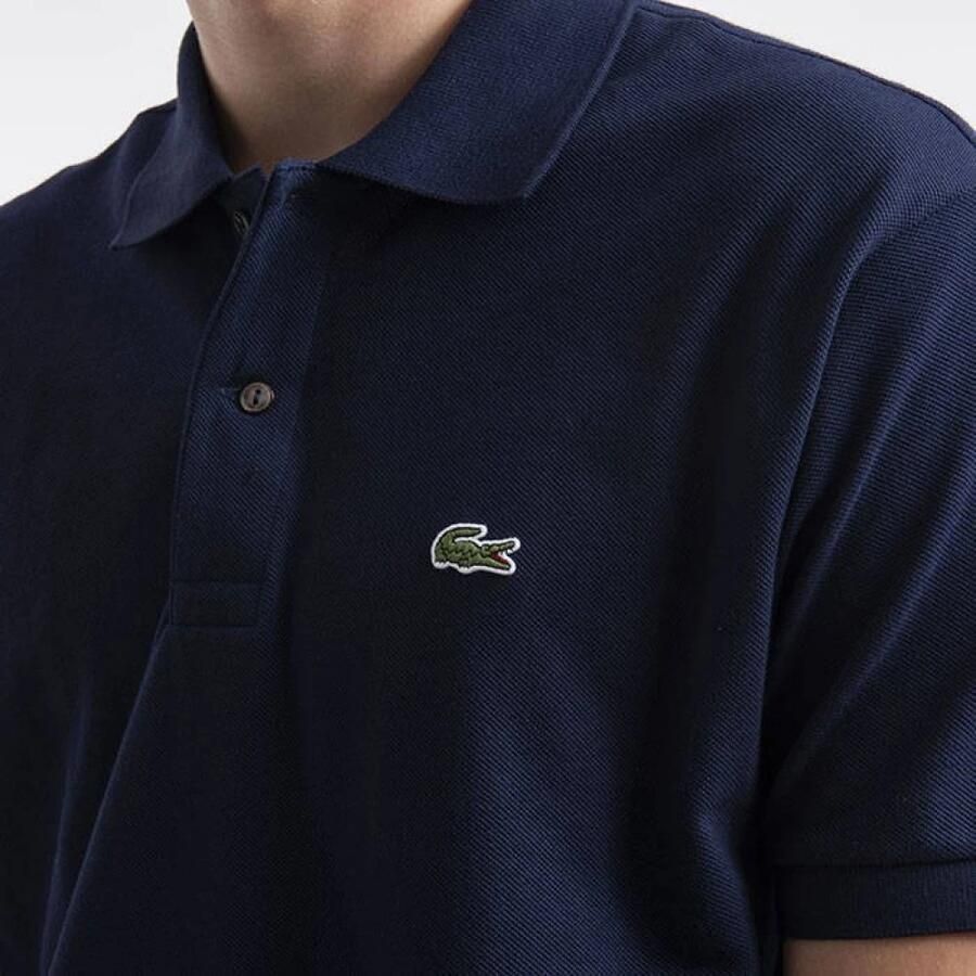 LACOSTE Heren Polo's & T-shirts 1hp2 Men Long Sleeved Best Polo Donkergroen - Foto 2