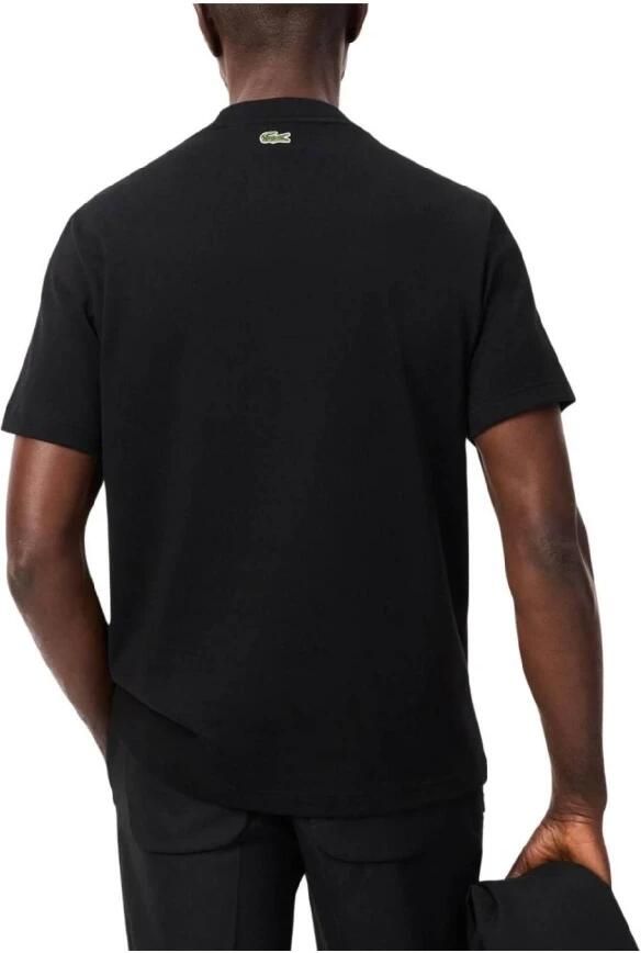 Lacoste Zwarte University Croco Tee Shirt Black Heren - Foto 2