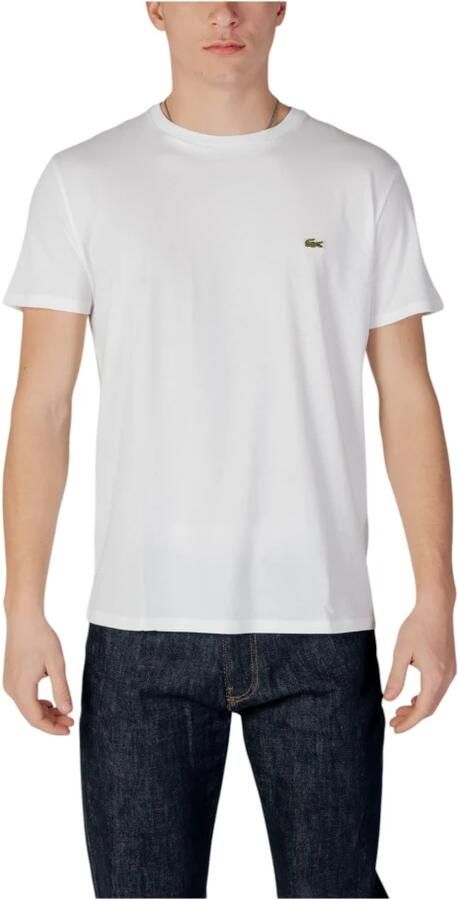 Lacoste Witte T-shirts en Polos met geborduurd logo White Heren - Foto 14