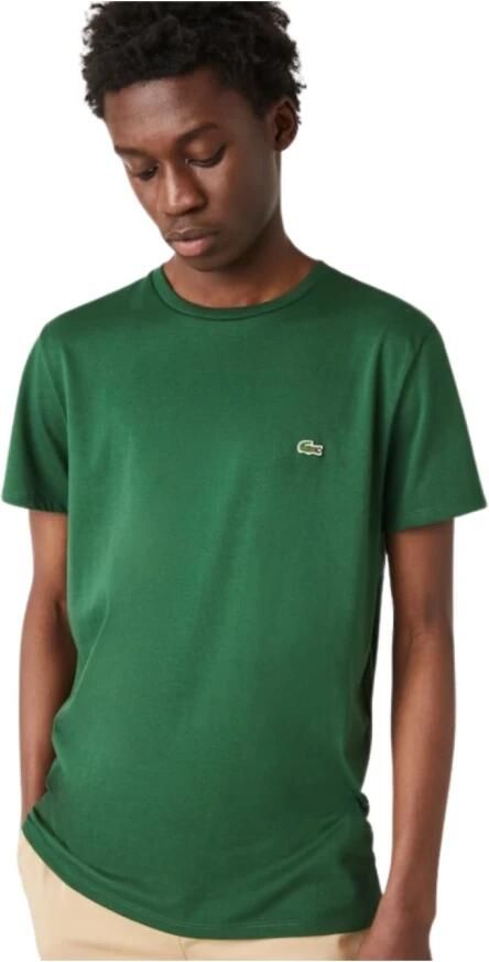 Lacoste Heren T-shirt Hoge kwaliteit stijlvol en comfortabel Groen Heren - Foto 9