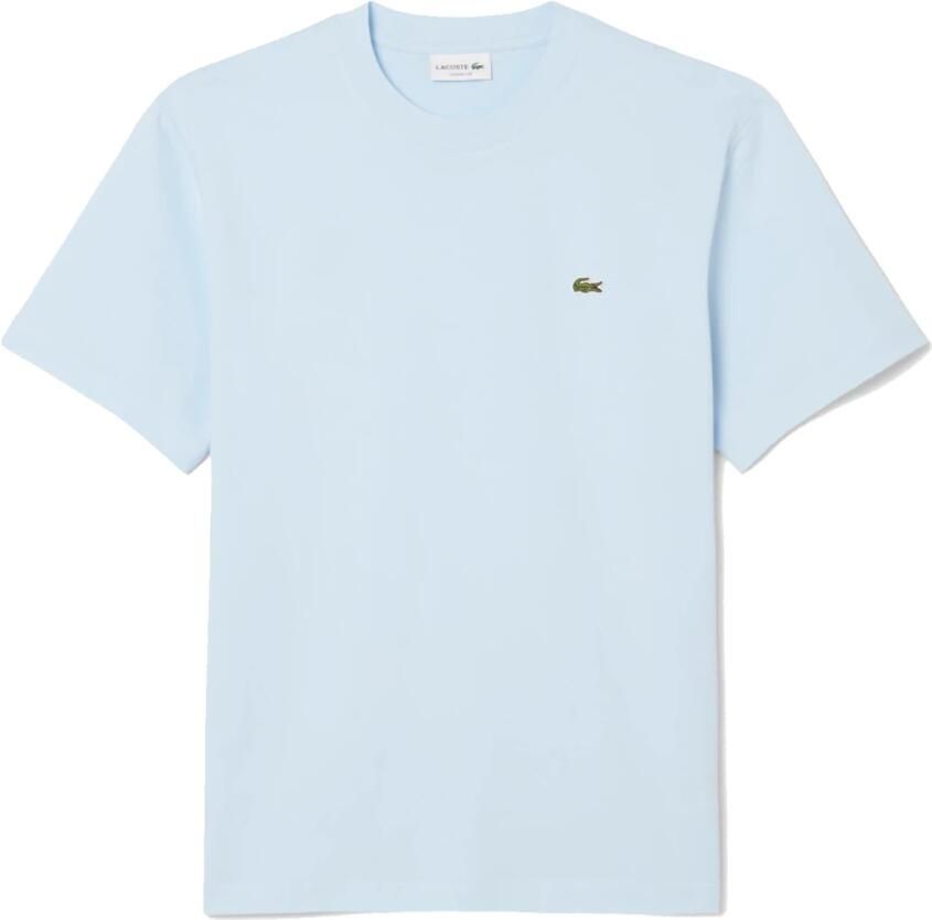 Lacoste Klassieke Katoenen Gebreide Tee Lichtroze Blue Heren - Foto 4