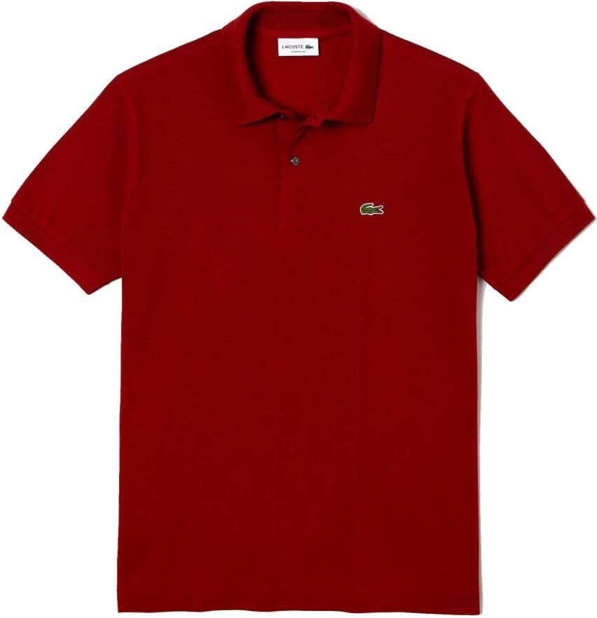 Lacoste Klassieke Katoenen Polo met Moeder van Parel Knopen Red Heren - Foto 4