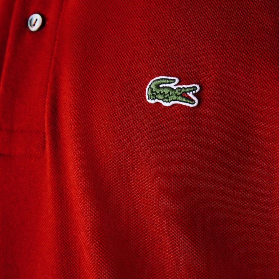 Lacoste Klassieke Katoenen Polo met Moeder van Parel Knopen Red Heren - Foto 3
