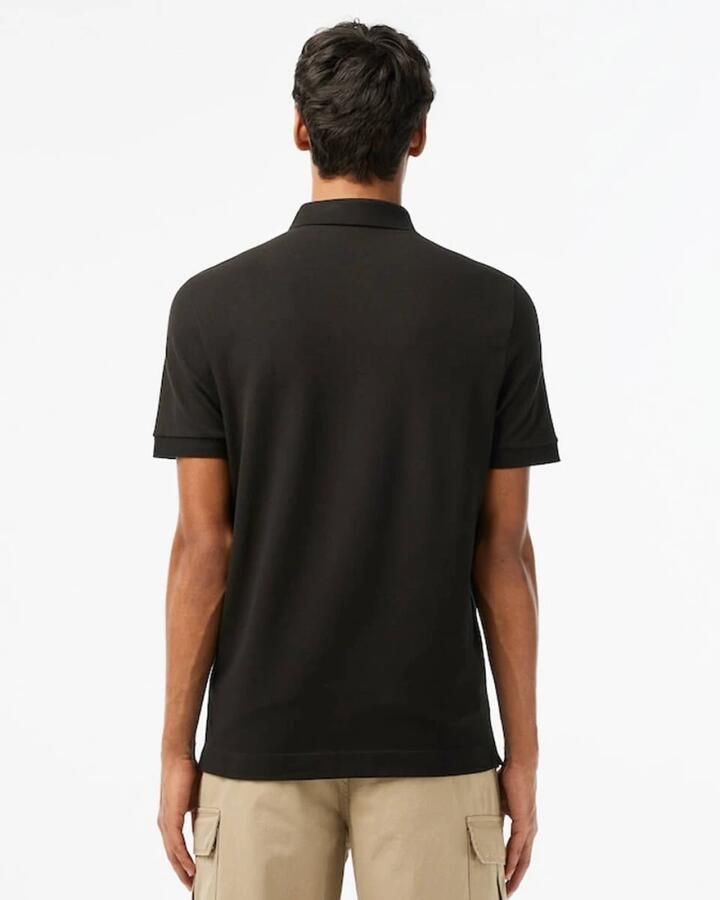 Lacoste Logo Patch Klassieke Kraag Knoopsluiting Korte Mouwen T-shirts en Polos Black Heren - Foto 15