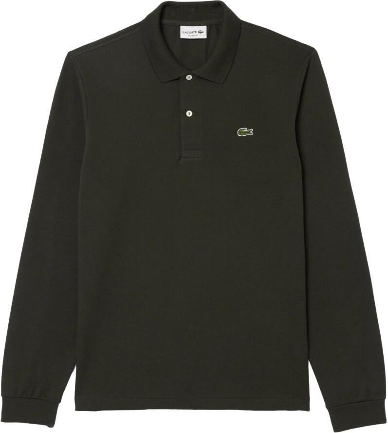 Lacoste Classic fit poloshirt in design met lange mouwen