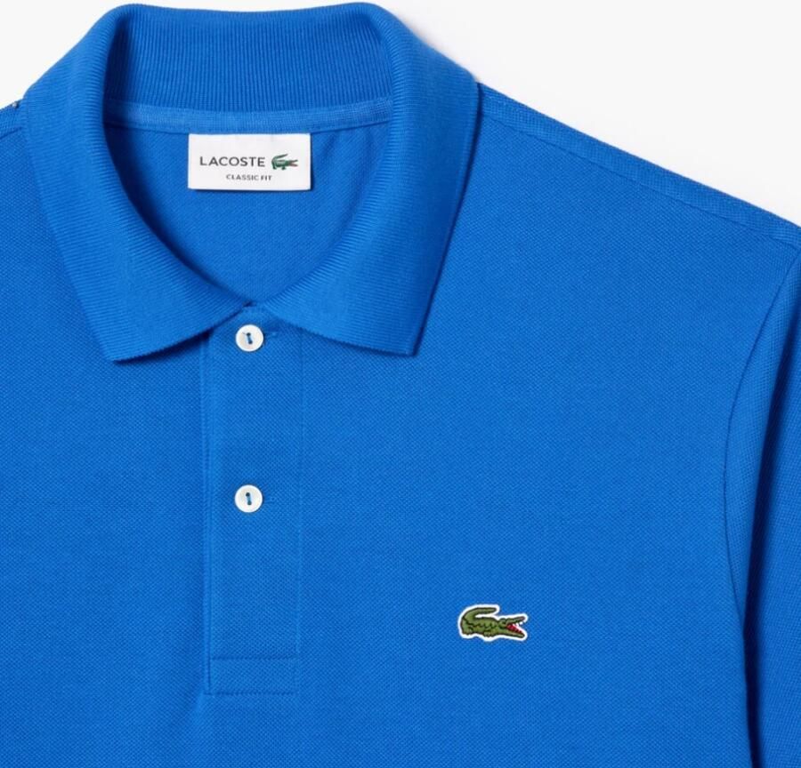 Lacoste Heren Polo T-Shirt met Regular Fit voor Herfst Winter Blue Heren - Foto 3
