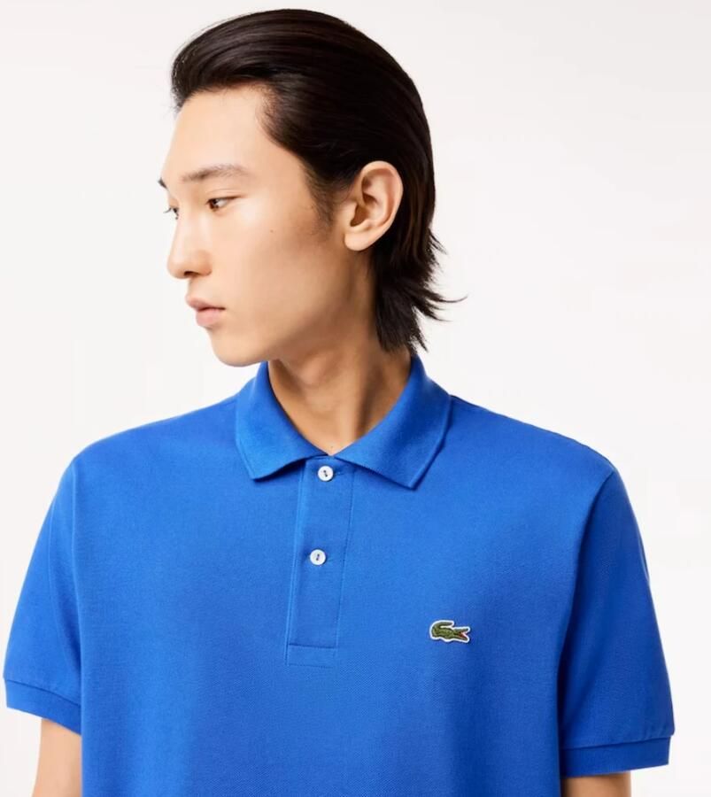 Lacoste Heren Polo T-Shirt met Regular Fit voor Herfst Winter Blue Heren - Foto 5