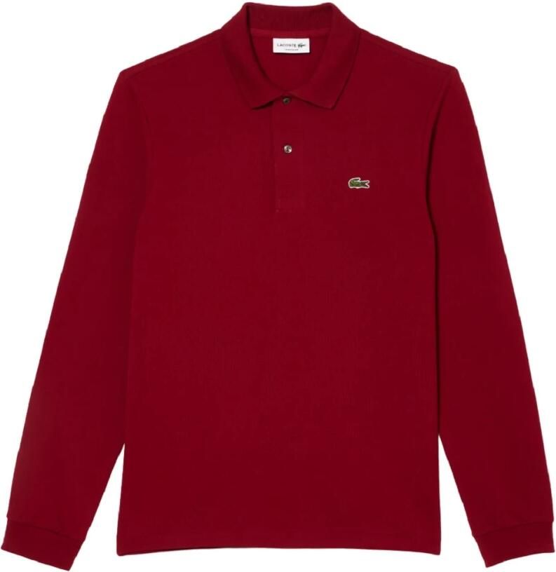 Lacoste Klassiek Polo Shirt in Diverse Kleuren Red Heren