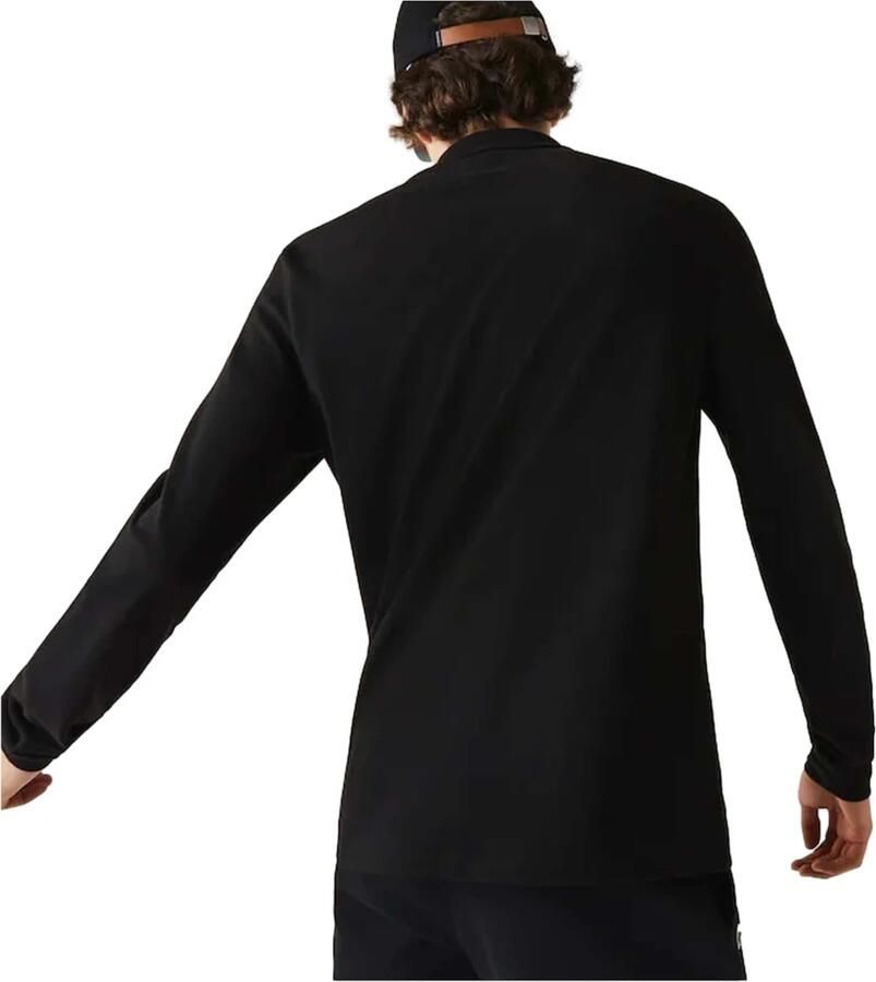 LACOSTE Heren Polo's & T-shirts 1hp2 Men Long Sleeved Best Polo Zwart - Foto 2