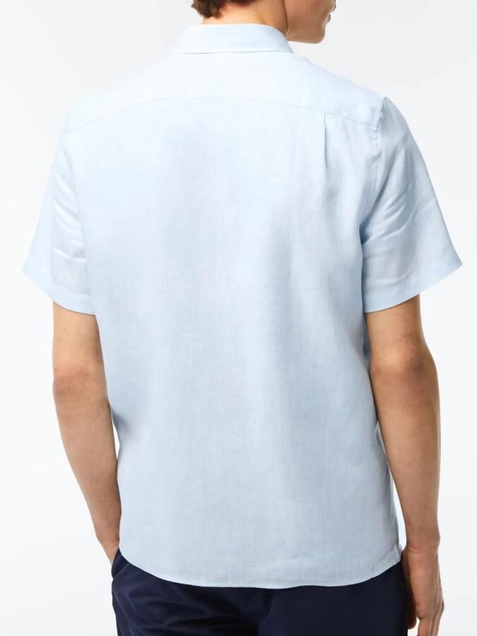 Lacoste Lichtblauw Linnen Overhemd voor Heren Blauw Heren - Foto 6