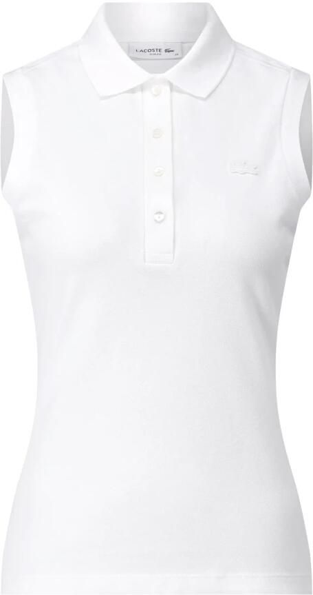 Lacoste Witte Mouwloze Top Zomercollectie White Dames