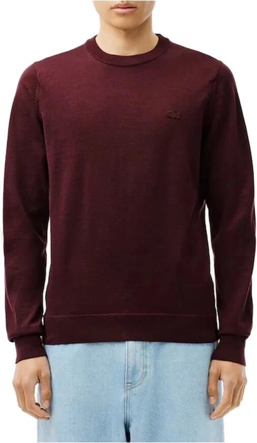 Lacoste Heren Merinowollen Trui met Ronde Hals Blauw Heren - Foto 9