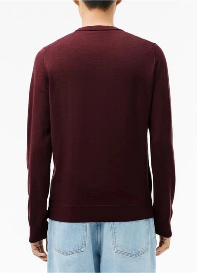 Lacoste Heren Merinowollen Trui met Ronde Hals Blauw Heren - Foto 8