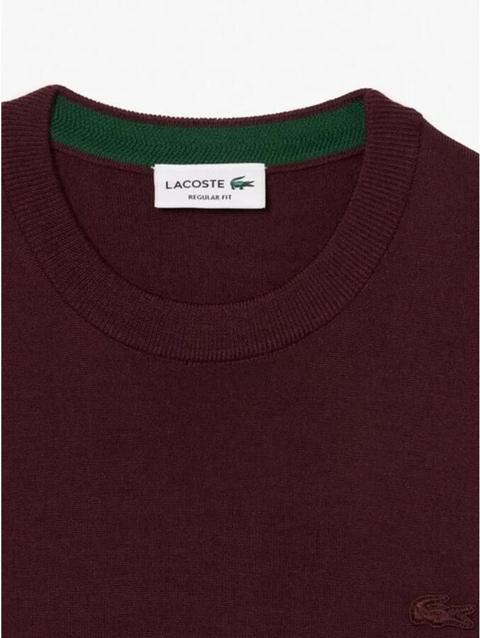 Lacoste Heren Merinowollen Trui met Ronde Hals Blauw Heren - Foto 7